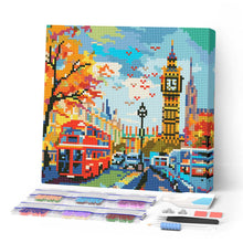 Load image into Gallery viewer, Mini Diamond Painting 25x25cm - Autumn in London City Figured'Art UK