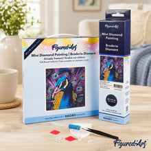 Load image into Gallery viewer, Mini Diamond Painting 25x25cm - Graceful Peacock
