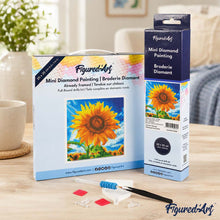 Load image into Gallery viewer, Mini Diamond Painting 25x25cm - Sun-Kissed Sunflower
