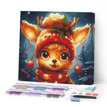 Load image into Gallery viewer, Mini Diamond Painting 25x25cm - Cute Fantasy Reindeer Figured'Art UK