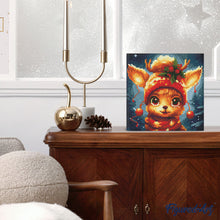 Load image into Gallery viewer, Mini Diamond Painting 25x25cm - Cute Fantasy Reindeer