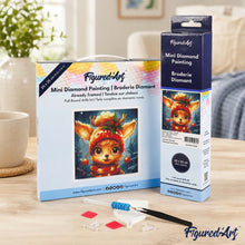 Load image into Gallery viewer, Mini Diamond Painting 25x25cm - Cute Fantasy Reindeer
