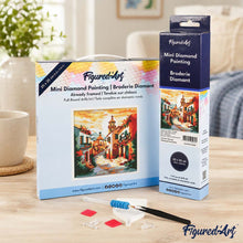 Load image into Gallery viewer, Mini Diamond Painting 25x25cm - Sunny Village Church