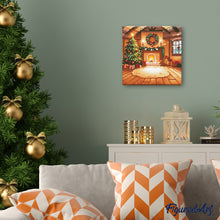 Load image into Gallery viewer, Mini Diamond Painting 25x25cm - Cozy Christmas Room