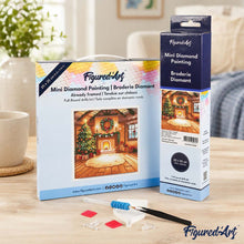 Load image into Gallery viewer, Mini Diamond Painting 25x25cm - Cozy Christmas Room
