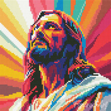 Load image into Gallery viewer, Mini Diamond Painting 25x25cm - Radiant Jesus