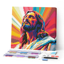 Load image into Gallery viewer, Mini Diamond Painting 25x25cm - Radiant Jesus Figured'Art UK