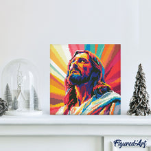 Load image into Gallery viewer, Mini Diamond Painting 25x25cm - Radiant Jesus