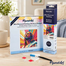 Load image into Gallery viewer, Mini Diamond Painting 25x25cm - Radiant Jesus
