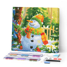 Load image into Gallery viewer, Mini Diamond Painting 25x25cm - Joyful Snowman Figured'Art UK