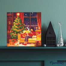 Load image into Gallery viewer, Mini Diamond Painting 25x25cm - Festive Evening Retreat
