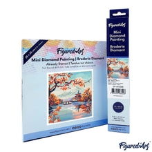 Load image into Gallery viewer, Mini Diamond Painting 25x25cm - Lake and Mount Fuji