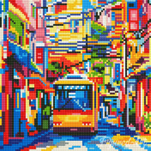 Load image into Gallery viewer, Mini Diamond Painting 25x25cm - Tokyo City Bus