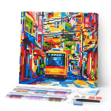 Load image into Gallery viewer, Mini Diamond Painting 25x25cm - Tokyo City Bus Figured'Art UK