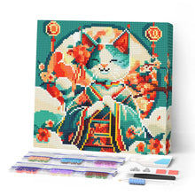 Load image into Gallery viewer, Mini Diamond Painting 25x25cm - Japanese Princess Cat Figured'Art UK