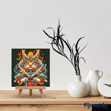 Load image into Gallery viewer, Mini Diamond Painting 25x25cm - Samurai Cat