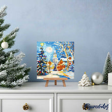 Load image into Gallery viewer, Mini Diamond Painting 25x25cm - Snowy Christmas Street