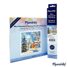 Load image into Gallery viewer, Mini Diamond Painting 25x25cm - Snowy Christmas Street