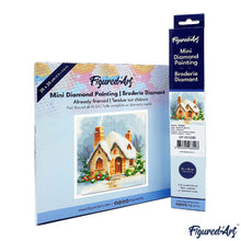 Load image into Gallery viewer, Mini Diamond Painting 25x25cm - Winter Brick House