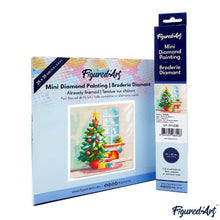 Load image into Gallery viewer, Mini Diamond Painting 25x25cm - Christmas Tree and Fireplace