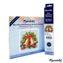 Load image into Gallery viewer, Mini Diamond Painting 25x25cm - Christmas Bells