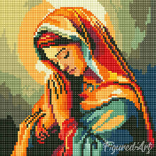 Load image into Gallery viewer, Mini Diamond Painting 25x25cm - Praying Mary