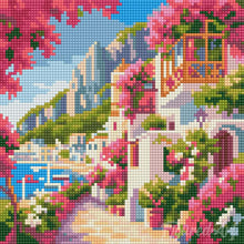 Load image into Gallery viewer, Mini Diamond Painting 25x25cm - Capri Floral Lane