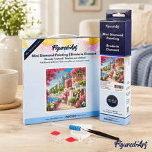 Load image into Gallery viewer, Mini Diamond Painting 25x25cm - Capri Floral Lane