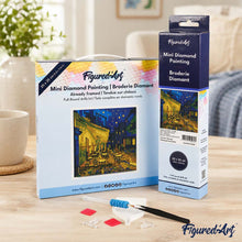 Load image into Gallery viewer, Mini Diamond Painting 25x25cm - Van Gogh Cafe Terrace at Night