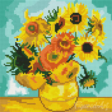 Load image into Gallery viewer, Mini Diamond Painting 25x25cm - Van Gogh - Sunflowers