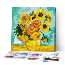 Load image into Gallery viewer, Paint by numbers kit for adults Mini Diamond Painting 25x25cm - Van Gogh - Sunflowers Figured'Art UK