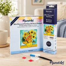 Load image into Gallery viewer, Mini Diamond Painting 25x25cm - Van Gogh - Sunflowers