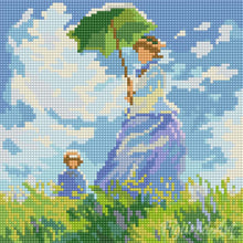 Load image into Gallery viewer, Mini Diamond Painting 25x25cm - The walk - Monet