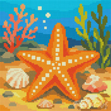 Load image into Gallery viewer, Mini Diamond Painting 25x25cm - Starfish