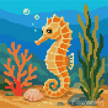 Load image into Gallery viewer, Mini Diamond Painting 25x25cm - Seahorse