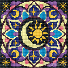 Load image into Gallery viewer, Mini Diamond Painting 25x25cm - Celestial Mandala