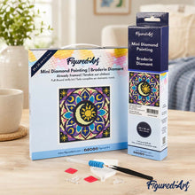 Load image into Gallery viewer, Mini Diamond Painting 25x25cm - Celestial Mandala