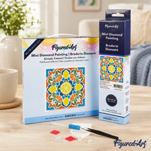 Load image into Gallery viewer, Mini Diamond Painting 25x25cm - Citrus Mandala