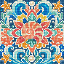 Load image into Gallery viewer, Mini Diamond Painting 25x25cm - Seashell Mandala
