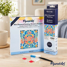 Load image into Gallery viewer, Mini Diamond Painting 25x25cm - Seashell Mandala