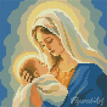 Load image into Gallery viewer, Mini Diamond Painting 25x25cm - Mary's Embrace