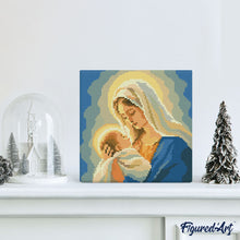 Load image into Gallery viewer, Mini Diamond Painting 25x25cm - Mary's Embrace