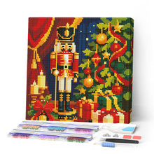 Load image into Gallery viewer, Paint by numbers kit for adults Mini Diamond Painting 25x25cm - Christmas Nutcracker Figured'Art UK