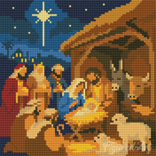 Load image into Gallery viewer, Mini Diamond Painting 25x25cm - Christmas Nativity