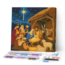 Load image into Gallery viewer, Mini Diamond Painting 25x25cm for adults - Christmas Nativity Figured'Art UK