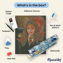 Load image into Gallery viewer, Diamond Painting - Hermione Granger Portrait 40x50cm canvas already framed