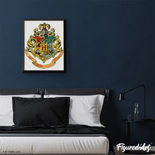 Load image into Gallery viewer, Diamond Painting - Hogwarts Crest - Harry Potter 40x50cm canvas already framed