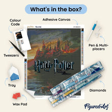 Load image into Gallery viewer, Diamond Painting - Harry Potter - Hogwarts in Flames