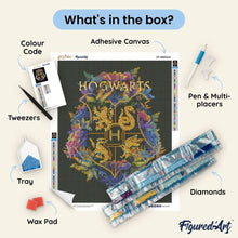 Load image into Gallery viewer, Diamond Painting - Harry Potter - Floral Hogwarts Crest