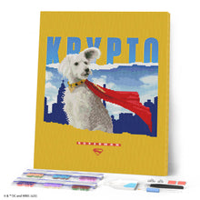 Load image into Gallery viewer, Diamond Painting - Krypto with Skyline - Superman 40x50cm canvas already framed